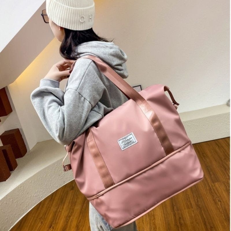 Túi Xách Du Lịch Cỡ Lớn 2 Tầng Boxelo🍀FREESHIP🍀Túi Du Lịch Đa Năng Nam Nữ Đựng Quần Áo Mỹ Phẩm - Trùm Túi A1 01