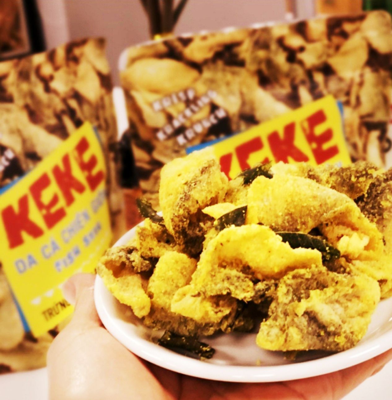 Da Cá Chiên Giòn Trứng Muối KeKe 50 gram