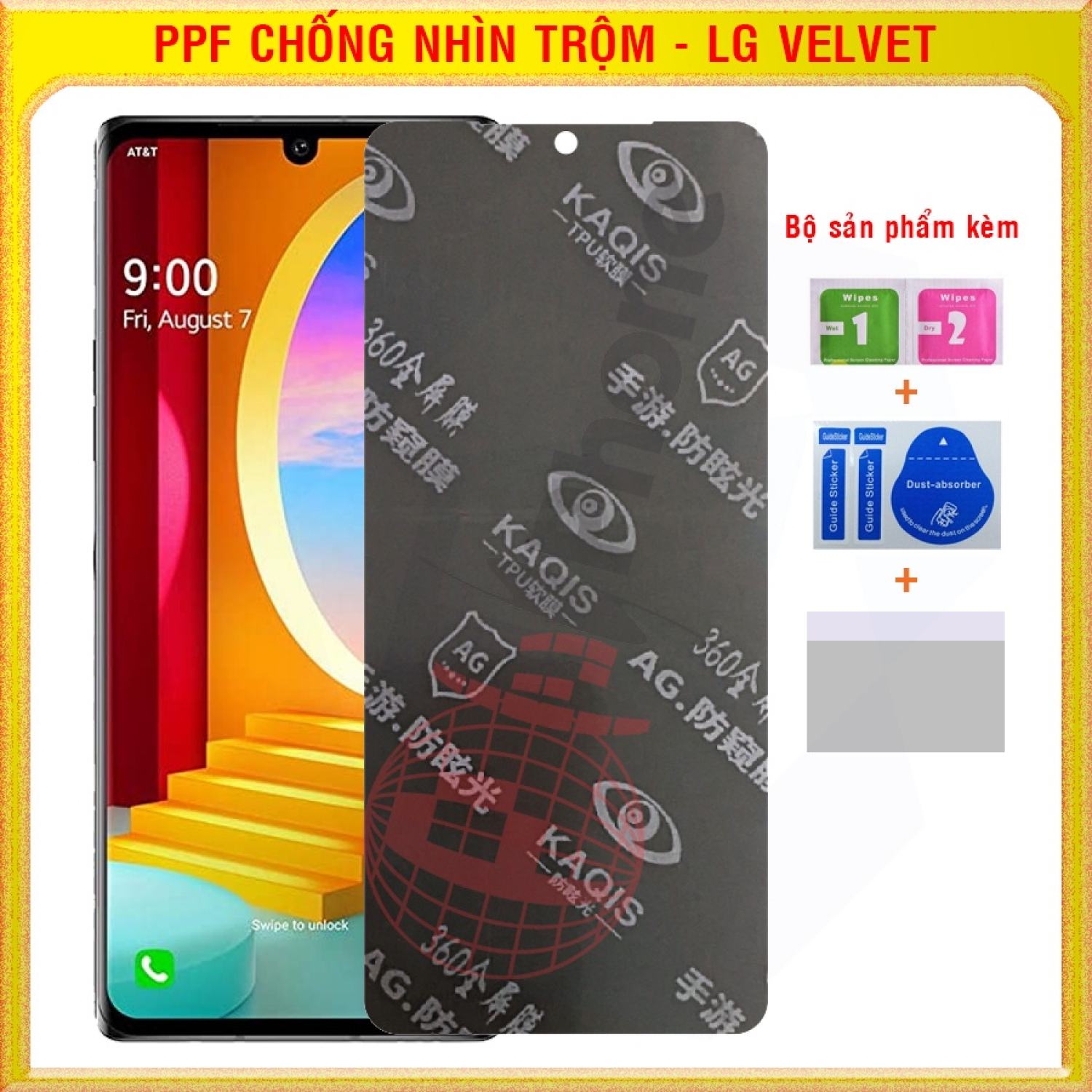 Dán dẻo PPF chống nhìn trộm cho LG Velvet