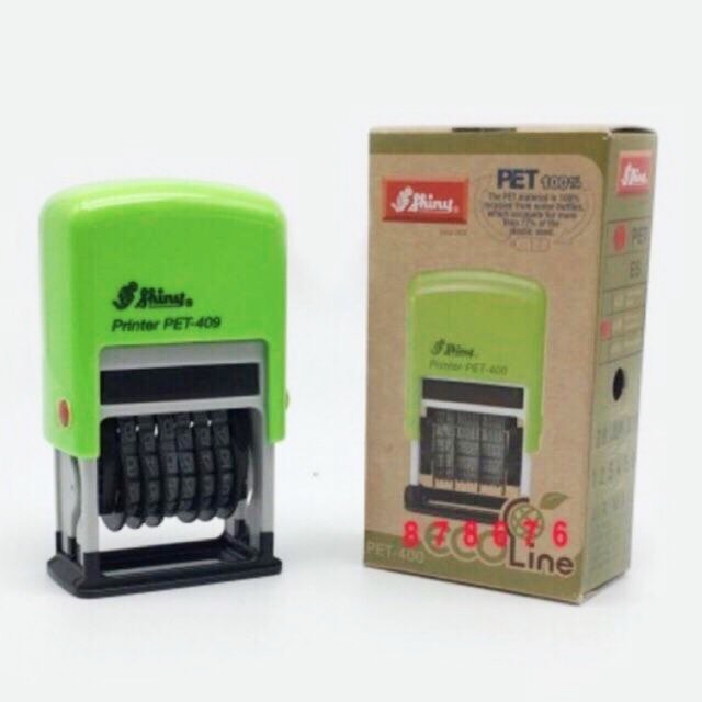 Dấu 6 số xoay shiny s-409 cao 4mm