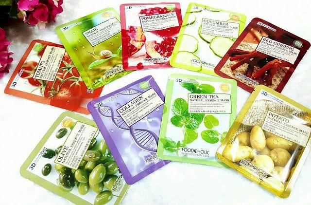 [HCM]Combo 10 mặt nạ 3D Foodaholic Hàn Quốc