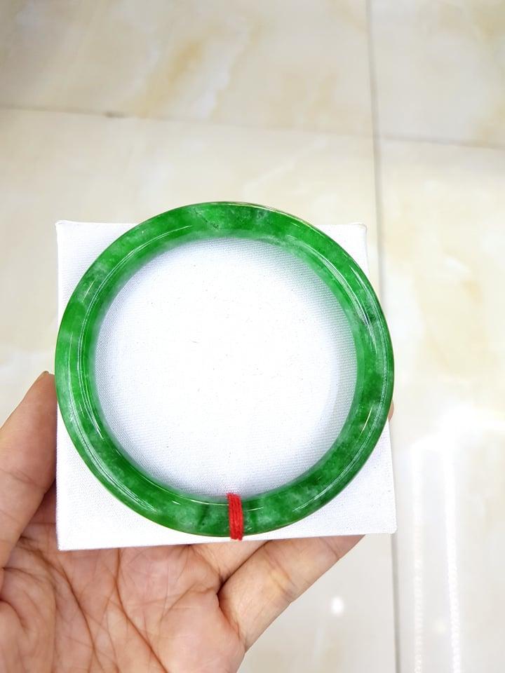 Vòng Tay Đá Ngọc Cẩm Thạch Xanh
