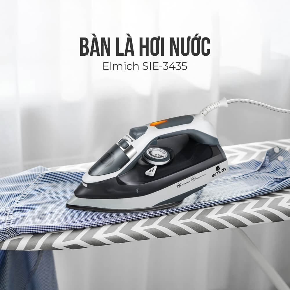 (Chỉ 20.06)Bàn là hơi nước Elmich SIE-3435
