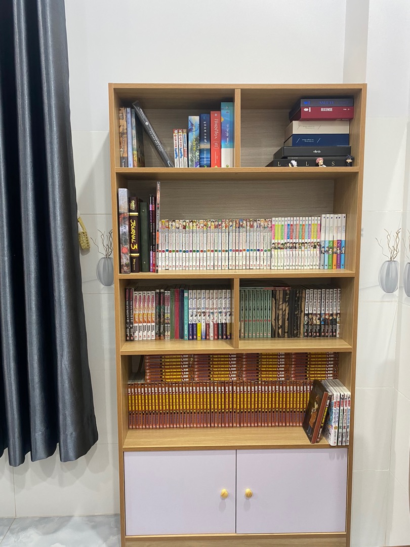 ⛔MIỄN PHÍ VẬN CHUYỂN⛔Tủ Sách - Kệ Sách Đứng Có Vách Ngăn Decor Phòng Siêu Xinh