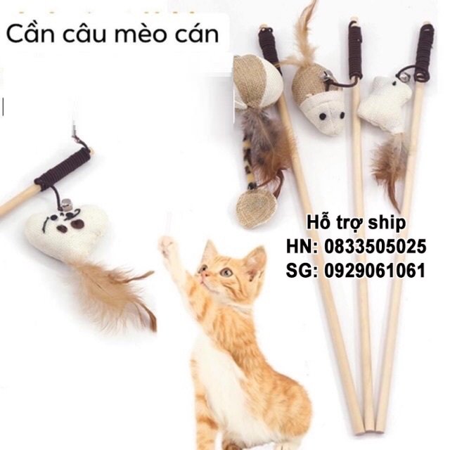 Hanpet - SP1144 – Đồ chơi cho mèo (Nhiều loại) Bộ đồ chơi chó mèo nhiều món cần câu mèo bóng các loại các nhồi bông cho mèo chơi