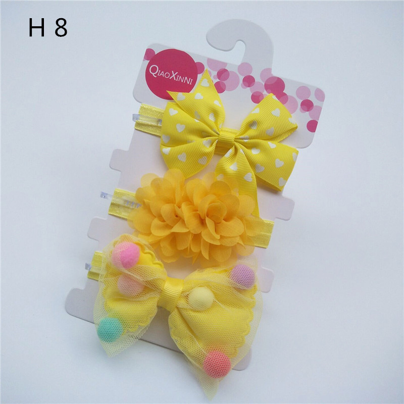 set phụ kiện băng đô nơ xinh cho bé set 3 cái