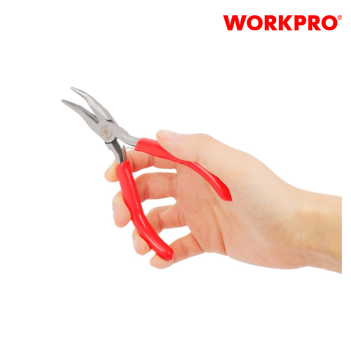 Kìm mũi cong mini Workpro