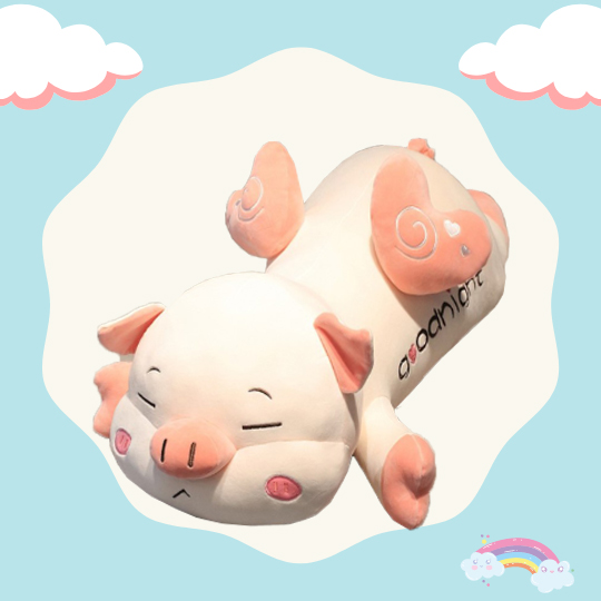 [HCM]GẤU BÔNG HEO GOODNIGHT SIÊU CƯNG SIZE 50CM