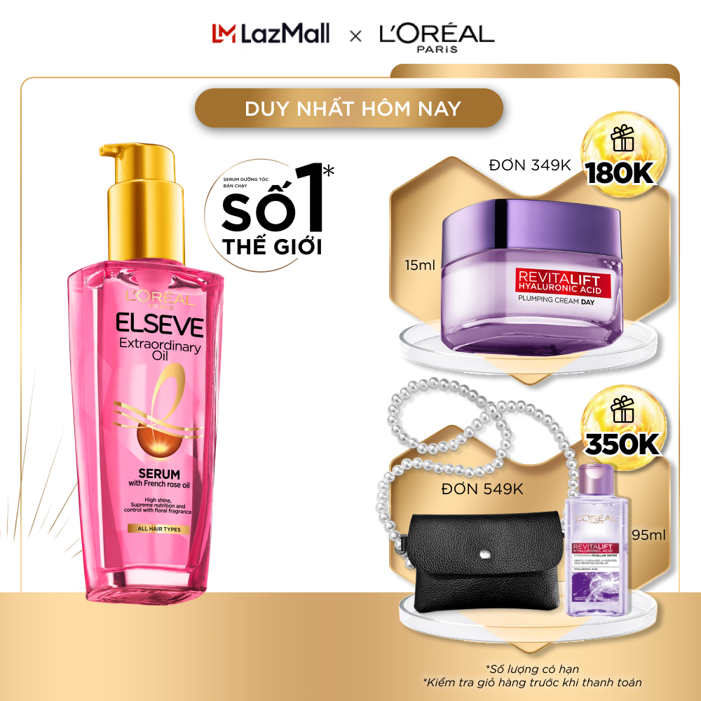 Dầu dưỡng Tóc Chiết Xuất Hoa Hồng L’Oréal Paris Elseve Extraordinary Oil Serum 100ml