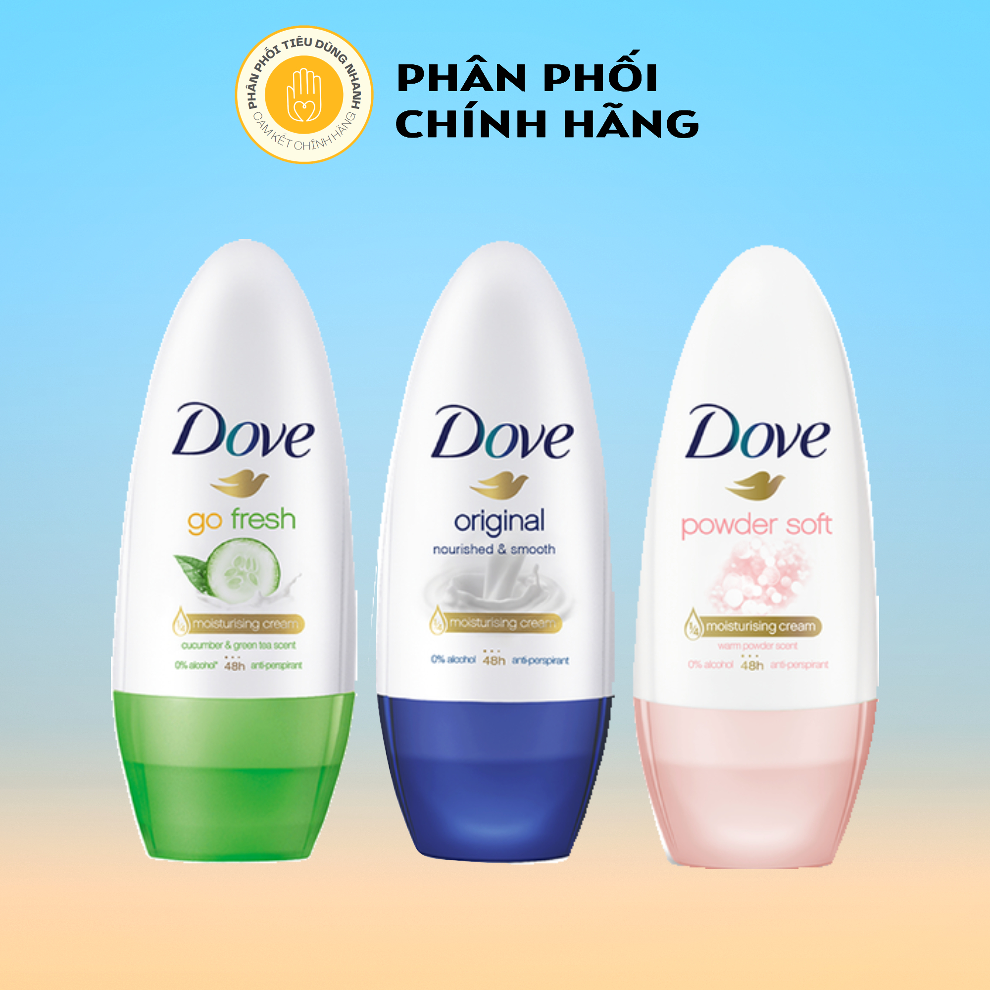 Lăn Khử Mùi Dove 40ml