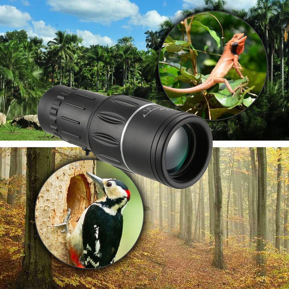 Ống nhòm siêu nét chính hãng - Ống nhòm chính hãng nhìn xa Ống Nhòm Du Lịch Siêu Nét 1 mắt Bushnell 16x52 (Đen)