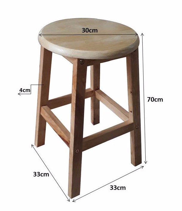 GHẾ ĐÔN TRÒN CAO 70CM