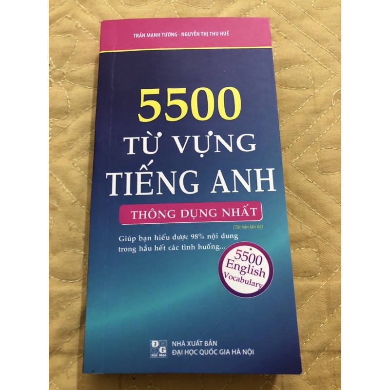 Sách 5500 Từ vựng tiếng anh thông dụng  ( Tái bản lần 2)