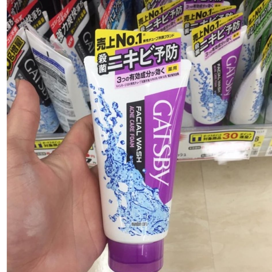 Sữa rửa mặt Gasby nam 130g Nhật Bản
