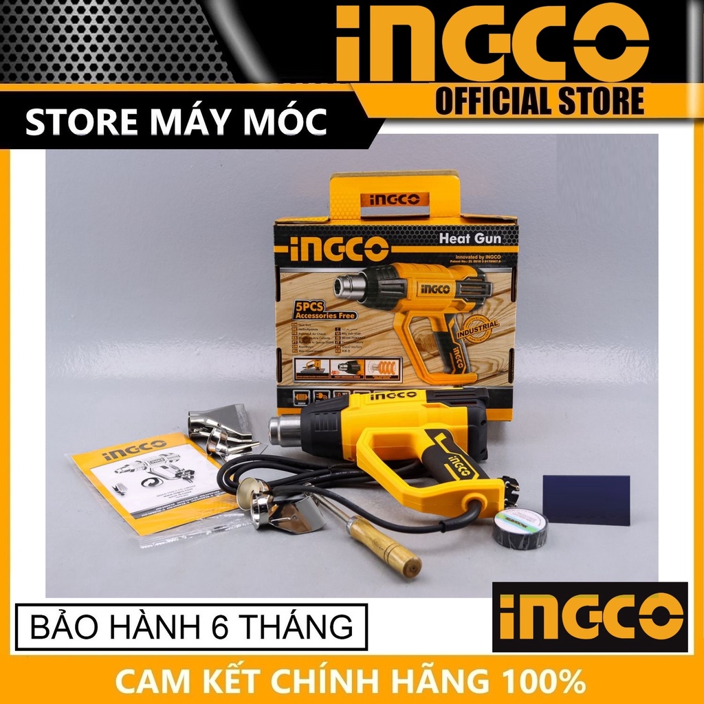 Máy thổi hơi nóng 2000w ingco hg200028 - hàng chính hãng