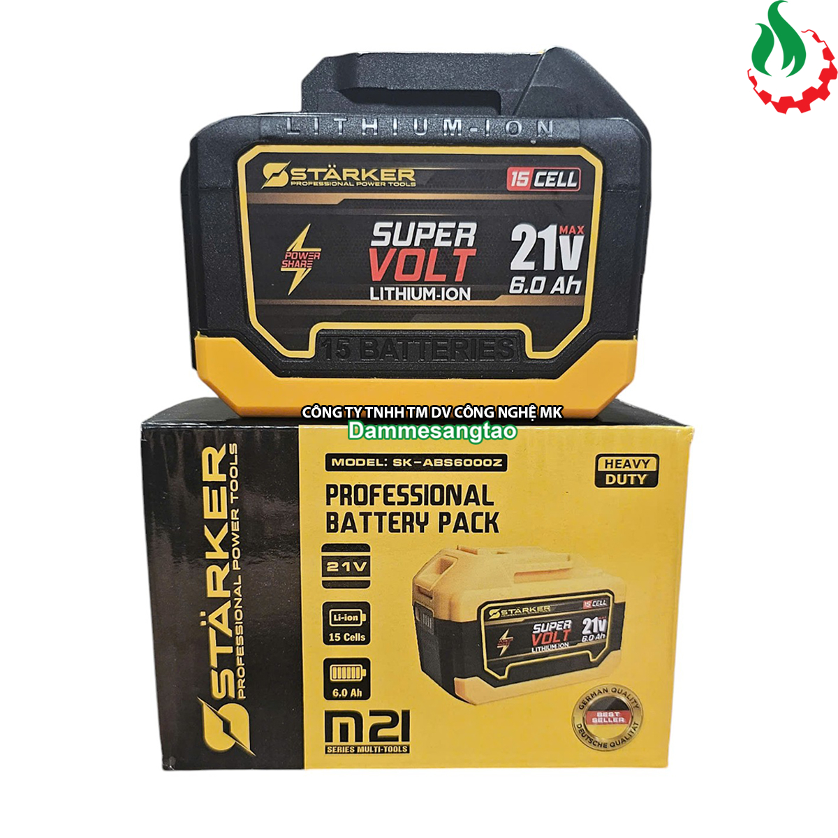 Pin STARKER 21V SK-LT6KPRO 15 Cell 6AH Chân pin Makita