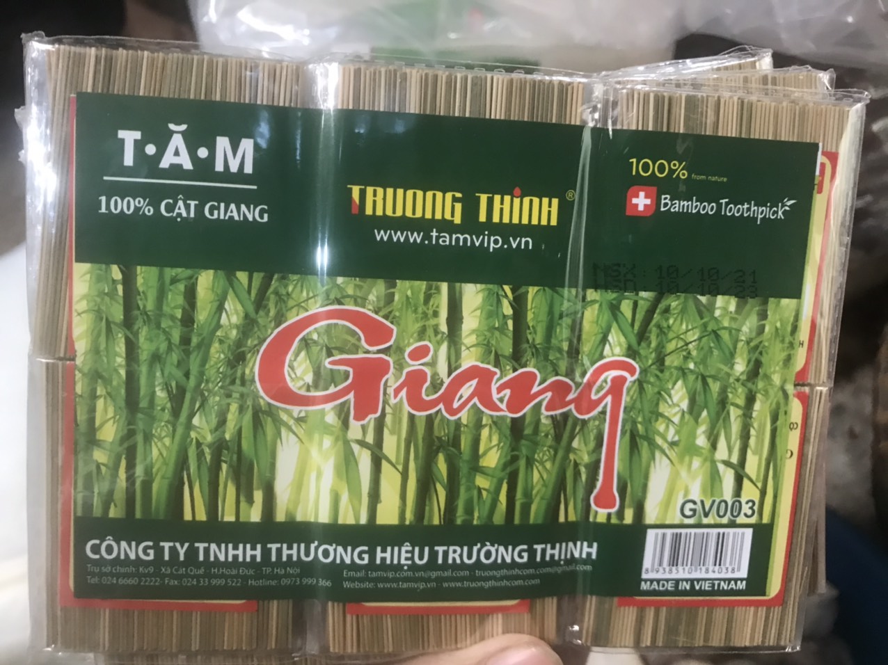 [30 GÓI] Combo 30 Gói tăm giang cật 100%