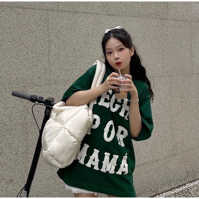Áo phông HECHO Form thụng unisex Hình in cao su nét căng siêu xinh-ch
