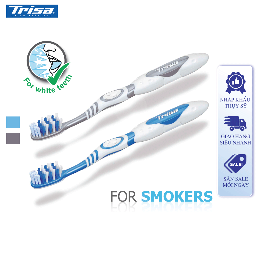 Bàn Chải Đánh Răng Trisa For Smokers