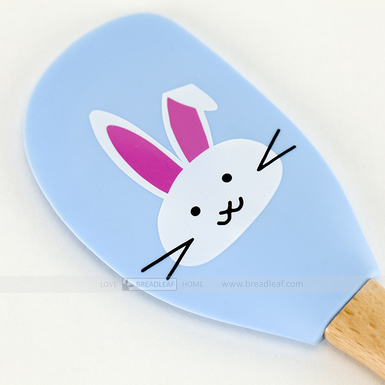 PHỚI DẸT SILICON CÁN GỖ HÌNH THỎ - BREADLEAF