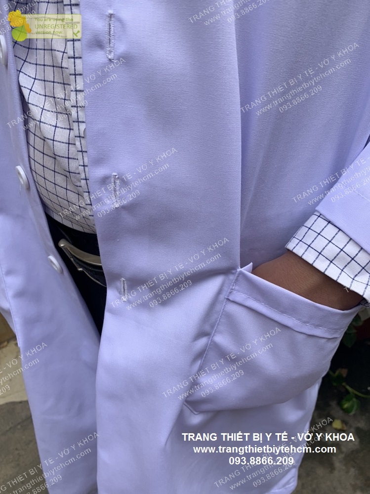Áo blouse tay dài thân dài nam/nữ