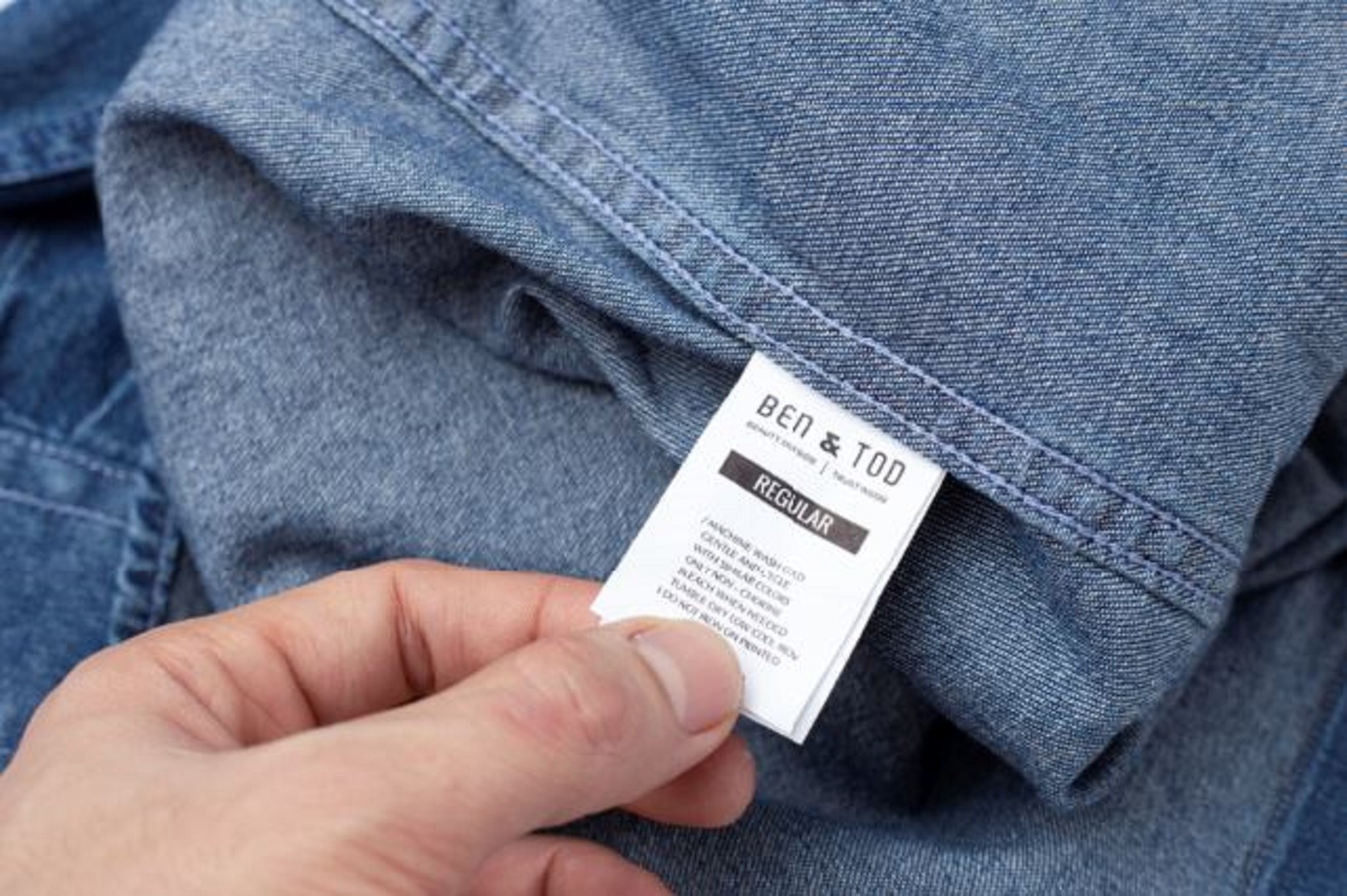 Áo sơ mi Form REGULAR R1622BB106 BEN & TOD  Denim basic trẻ trung thoáng mát thanh lịch