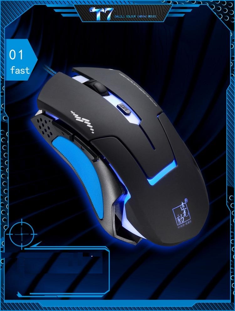 Chuột Chơi Game T7 Thiết Kế Đèn Led Cực Ngầu
