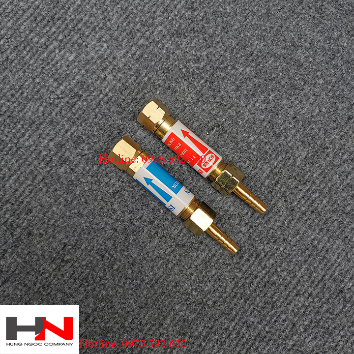 Combo van cháy ngược lắp mỏ cắt và mỏ hàn ren 16mm