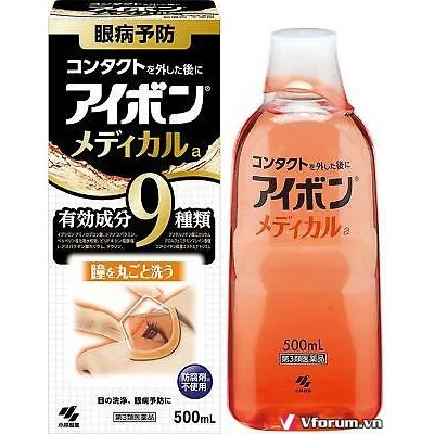 NƯỚC RỬA MẮT Kobayashi W Vitamin Eyewash Liquid 500 ml