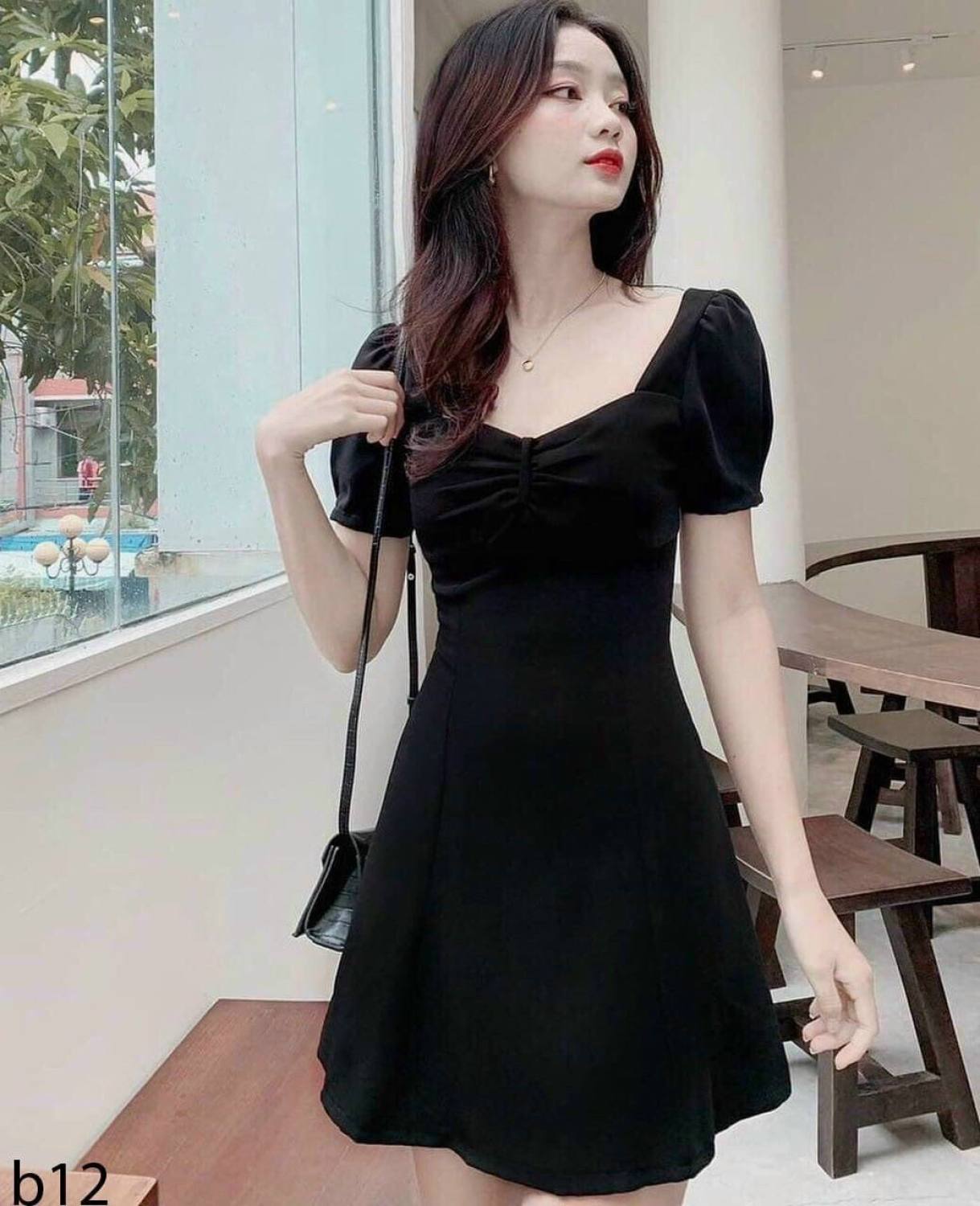 [New Sales 2024] Đầm Chữ A Ngắn Có Mút Ngực Chất Lụa Cao Cấp