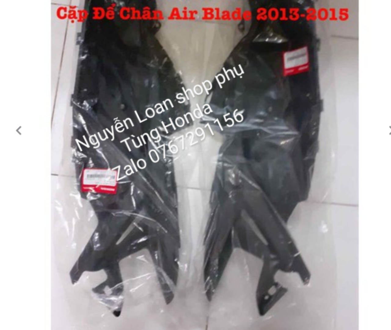 Cặp Để Chân Trước Xe Air Blade 2013-2015 HonDa Chính Hãng