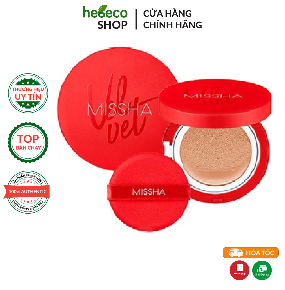 Phấn nước che phủ hoàn hảo missha velvet finish cushion 15g - hàn quốc, cam kết hàng đúng mô tả, chất lượng đảm bảo an toàn đến sức khỏe người sử dụng