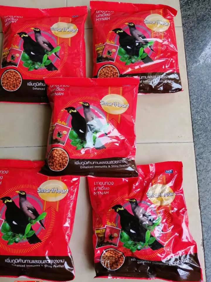 Combo 5 gói cám ớt smartheart 400g - thức ăn cho chim nhồng, sáo, cưỡng, két