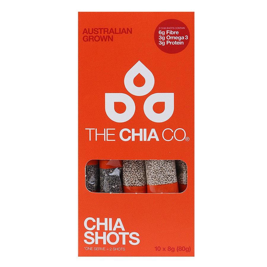 Hạt Chia Úc The Chia Co Shots Trắng và Đen (8g x10 gói)