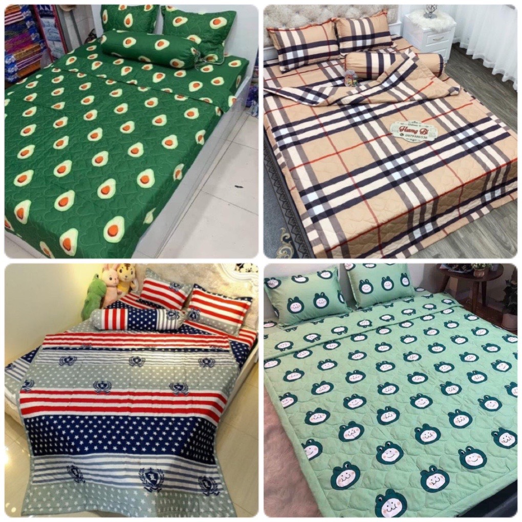 Chăn Hè Thu Trần Bông Hàn Quốc Cotton Poly Nhiều Màu Chọn Lựa