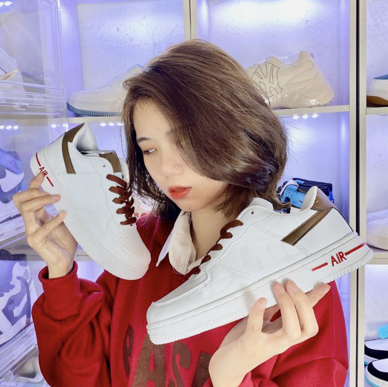 Giày thể thao sneaker af1 ari forceone1 full sz nam nữ hot trend 2023