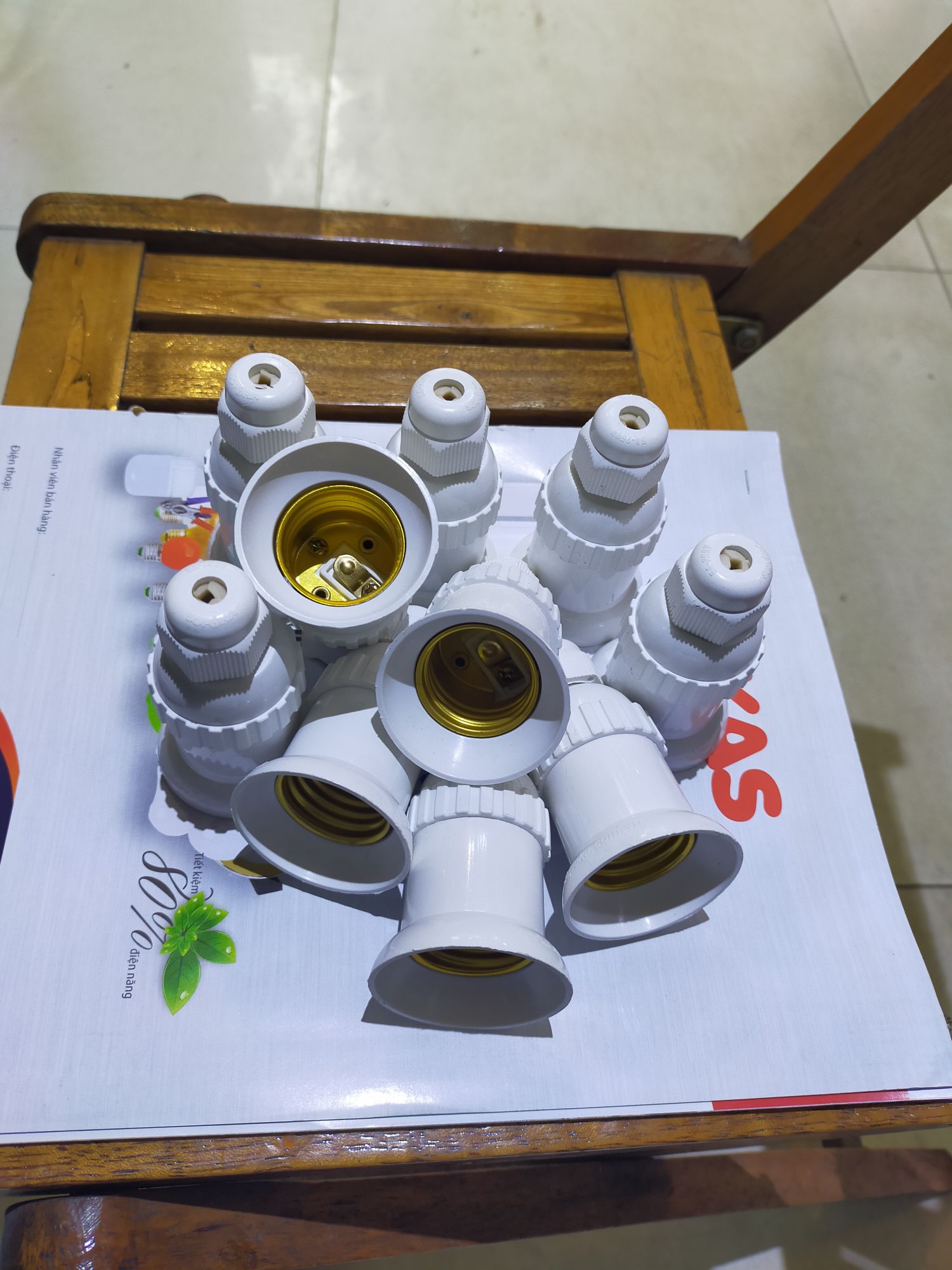 Combo 10 đui e27 chịu nước