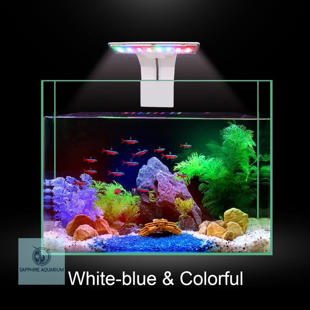 Đèn bể cá kẹp thành bể RGB M-180