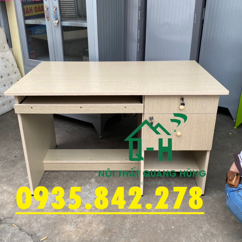 BÀN LÀM VIỆC CÓ HỘC KÉO ĐẺ MÁY TÍNH