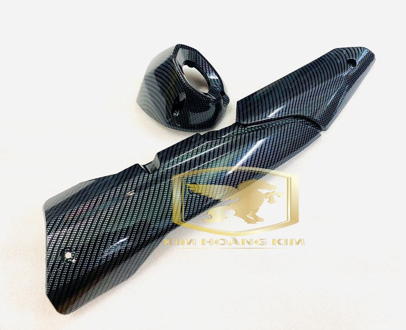 Ốp pô xe máy EXCITER 155 VVA trang trí siêu đẹp màu CARBON