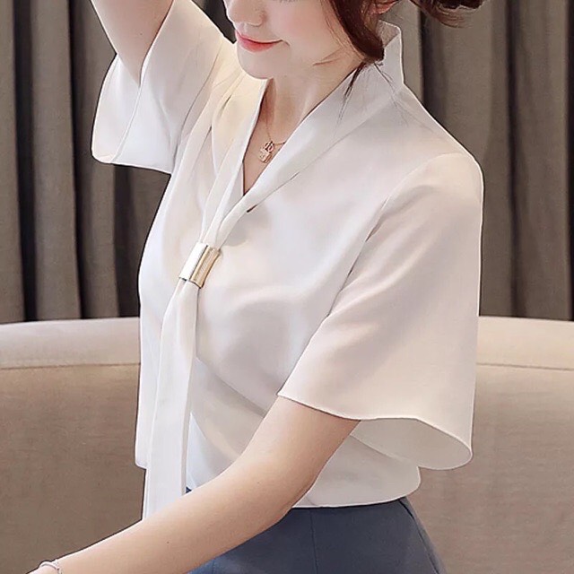 Áo Kiểu Nữ Tay Loe Dễ Thương
