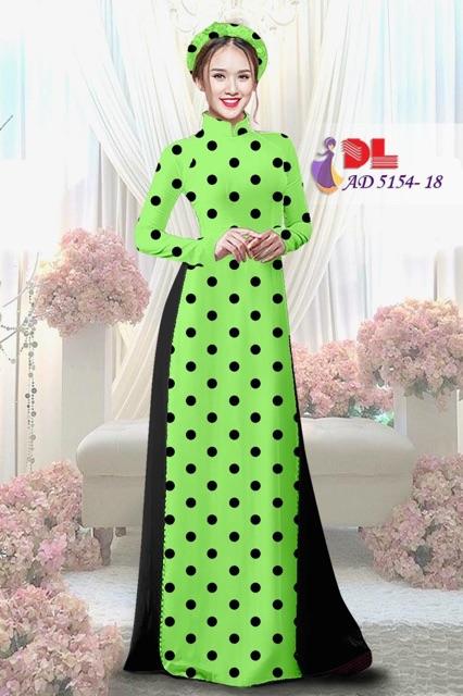 [HCM]Vải áo dài chấm bi