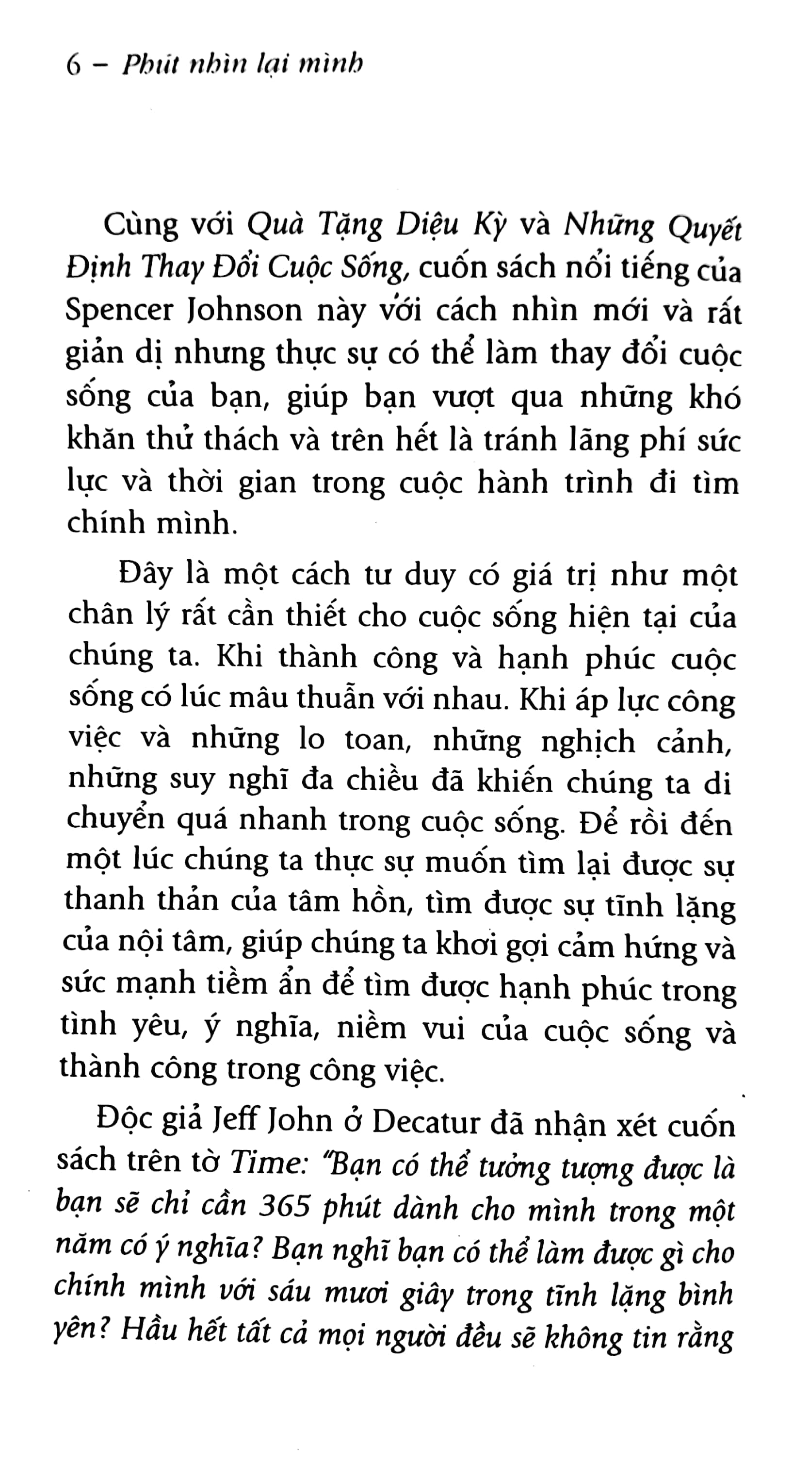 Sách Fahasa - Phút Nhìn Lại Mình - One Minute For Yourself