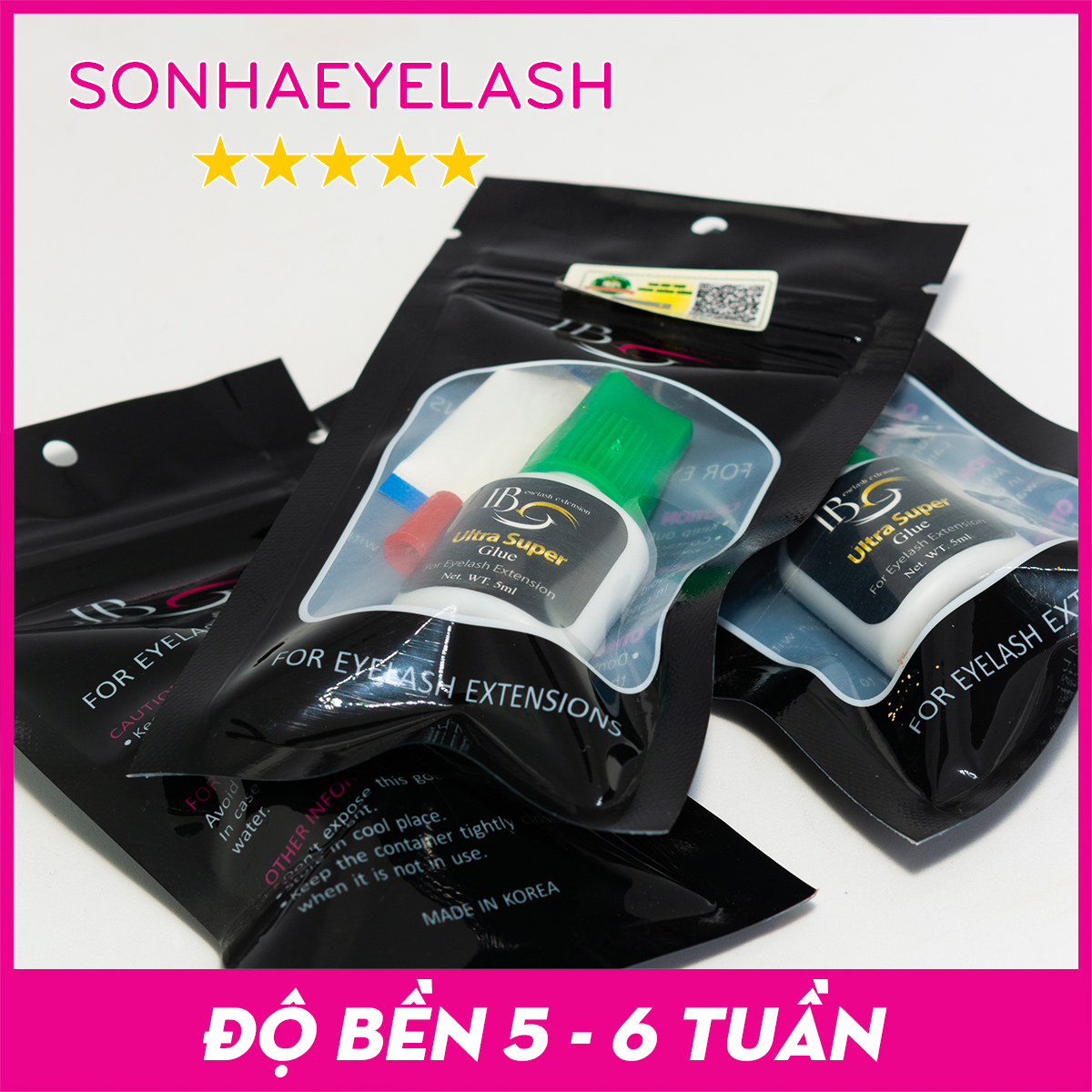 Keo nối mi IB, keo IB nắp xanh
