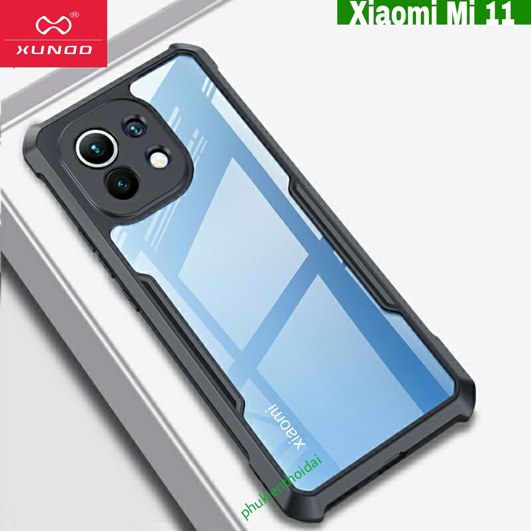 Ốp lưng Xiaomi Mi 11 / 11 5G XUNDD chống sốc lưng trong viền màu cao cấp