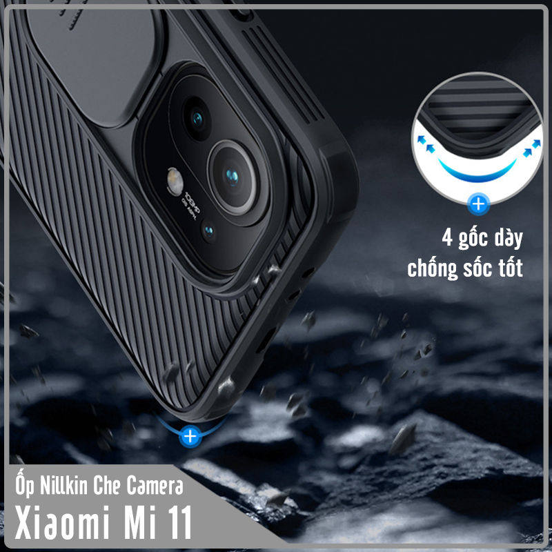 Ốp lưng Nillkin CamShield che camera cho Xiaomi Mi 11