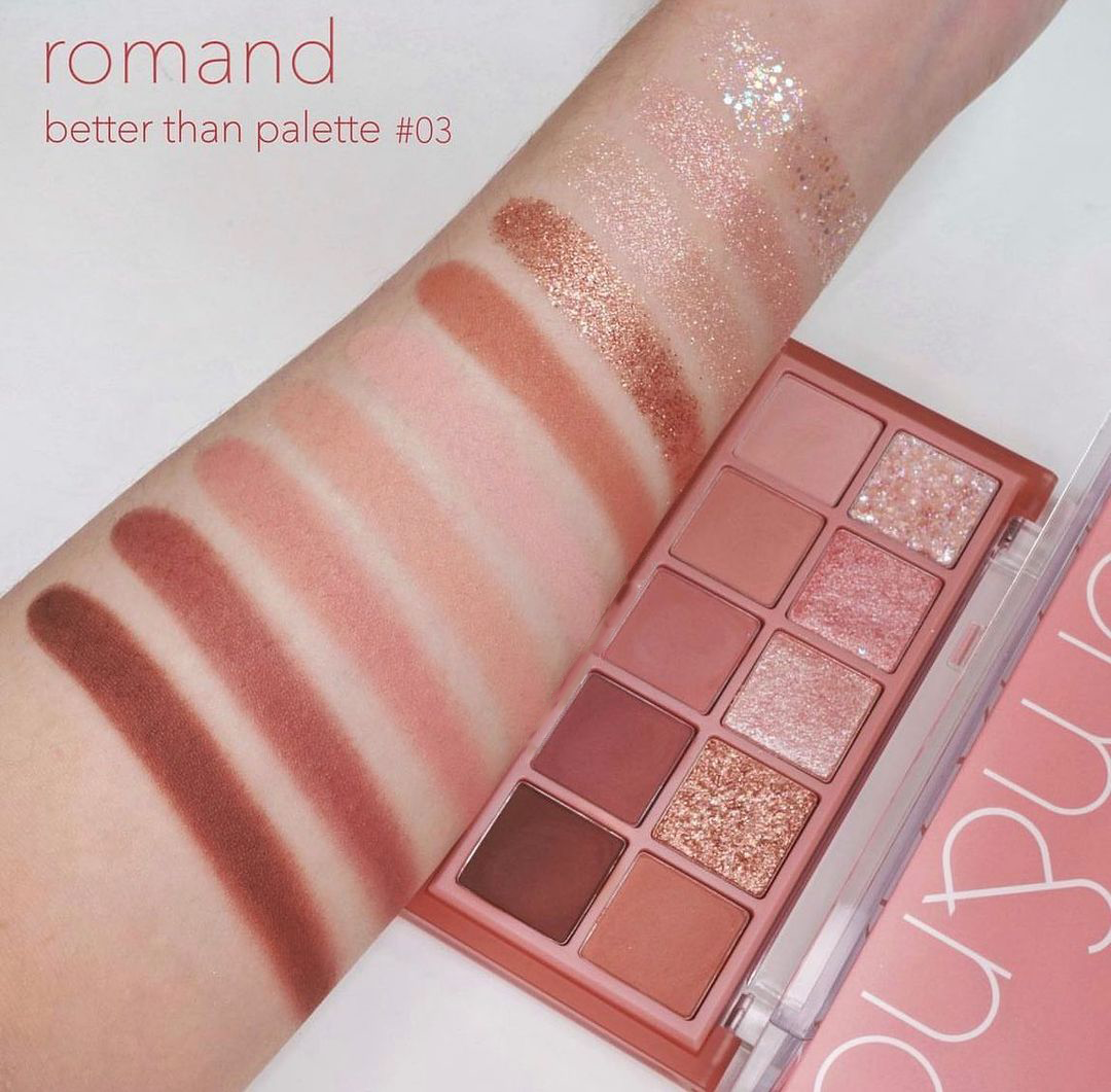 Bảng Phấn Mắt 10 Ô Siêu Lấp Lánh Romand Better Than Eye Palette