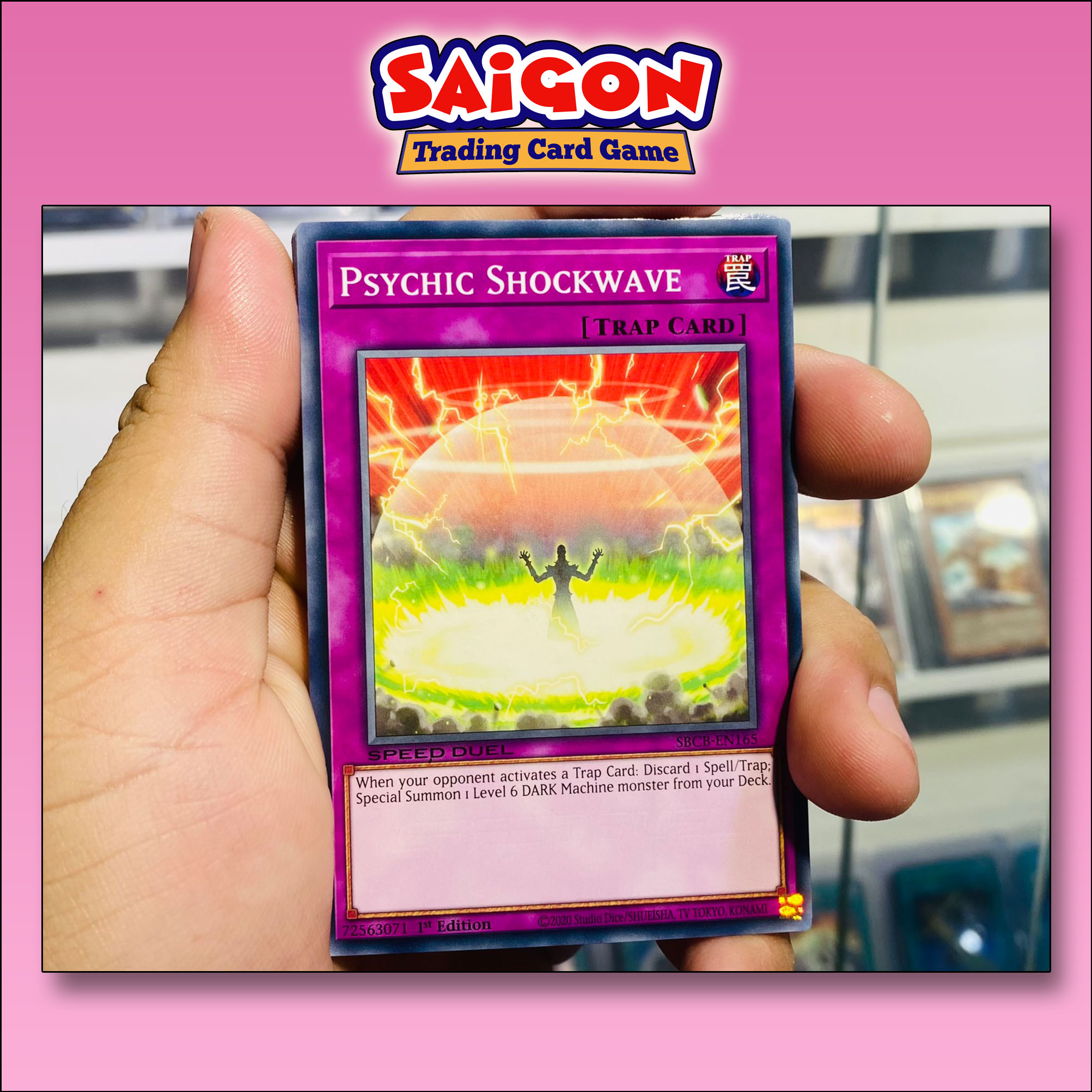 Thẻ bài yugioh mã sbcb-en165 - psychic shockwave - common - 1st edition