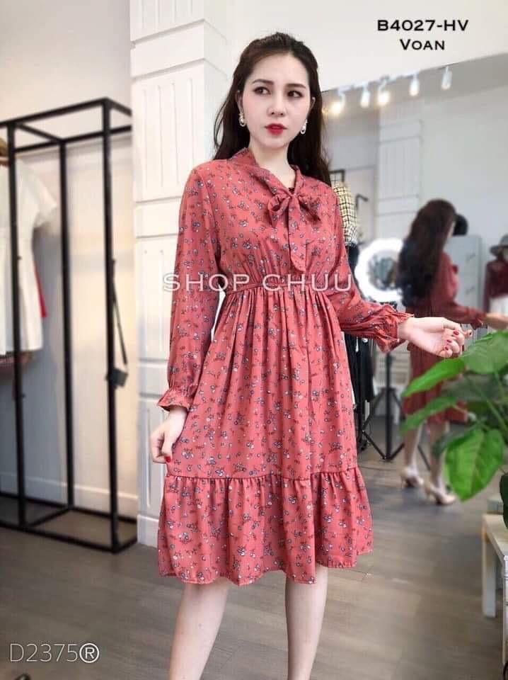 [HCM]:ĐẦM VOAN HOA NHÍ TIỂU THƯ HÀNG BAO ĐẸP LĐ0719  -CÓ 4 MÀU Y HÌNH