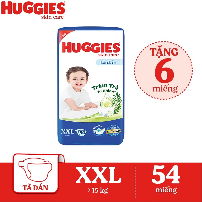 Tã dán Huggies ( M76/ L68/ XL62, XXL54) :